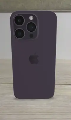 iPhone 14 Pro, Koyu Mor, arkadan