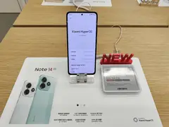 Redmi Note 14 5G, Ã¶nden, maÄŸaza standÄ±nda