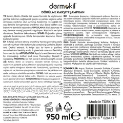 Dermokil Biotin & Caffeine Şampuan 950 ml ürün görseli
