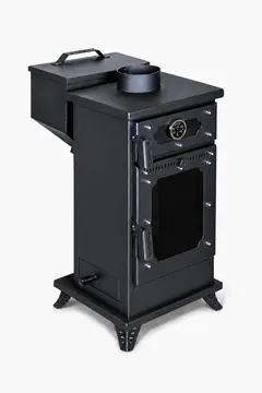 Etinova M003 Pelet ve Odun Yakabilen Mini Fırınlı Soba ürün görseli