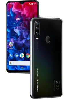 General Mobile GM 20 Pro, ön ve arka bir arada (siyah)