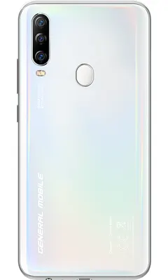 General Mobile GM 20 Pro, arkadan (beyaz)
