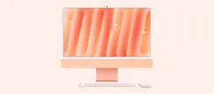 iMac 24 inç (M4) ürün görseli (Turuncu)