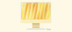 iMac 24 inç (M4) ürün görseli (Sarı)