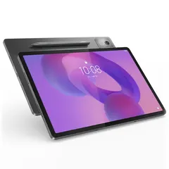 Lenovo Idea Tab Pro, önden ve arkadan üç çeyrek (Luna Grey)