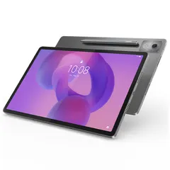 Lenovo Idea Tab Pro, önden ve arkadan üç çeyrek (Luna Grey)