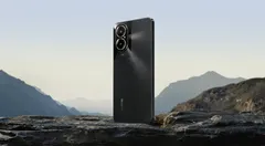 realme 12 Lite, arkadan, sade sahne (Siyah)
