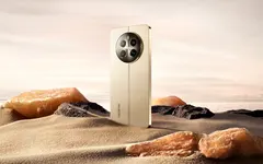 realme 12+ 5G, arkadan, sahne (Bej)