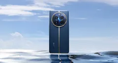 realme 12 Pro+ 5G, arkadan, sahne (Mavi)