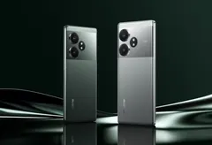 realme GT 6T, arkadan, iki renk (Yeşil ve Gümüş)