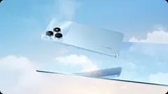 realme Note 50, arkadan, sahne (Mavi)