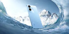 realme Note 60, arkadan, sahne (Mavi)