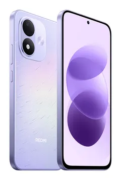 Redmi Note 17, önden ve arkadan (Galaksi Moru)
