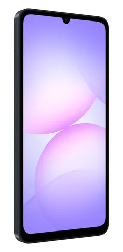 Galaxy A07 Siyah 128 GB, önden üç çeyrek (Siyah)
