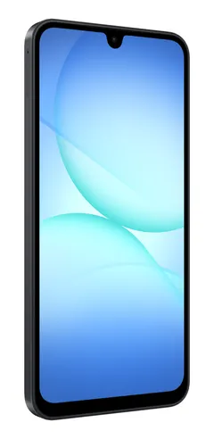 Galaxy A17 5G Siyah 128 GB, önden üç çeyrek (Siyah)