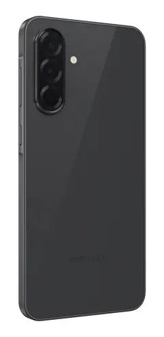 Samsung Galaxy A36 5G, arkadan üç çeyrek (Siyah)