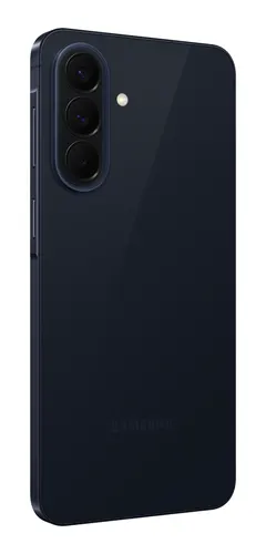 Samsung Galaxy A57 5G, arkadan üç çeyrek (Lacivert)