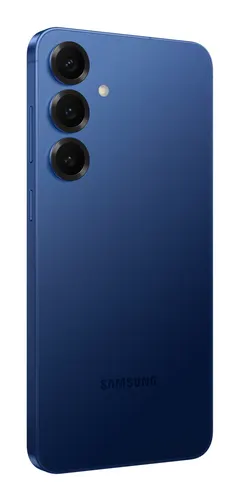 Samsung Galaxy S25+, arkadan üç çeyrek (Lacivert)