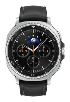 Samsung Galaxy Watch8 Classic 46 mm, önden (Siyah)