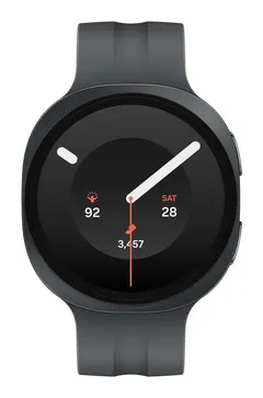 Samsung Galaxy Watch9 44 mm, önden (Koyu Gri)