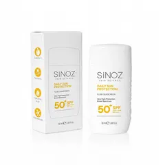 Sinoz Günlük Kullanım Spf50+ Renksiz Sıvı Güneş Kremi 50 ml ürün görseli