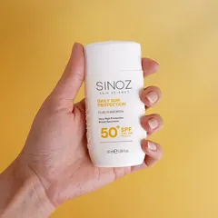 Sinoz Günlük Kullanım Spf50+ Renksiz Sıvı Güneş Kremi 50 ml ürün görseli