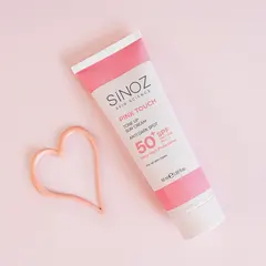 Sinoz Pink Touch Aydınlatıcı SPF50+ Pembe Güneş Kremi 50 ml ürün görseli