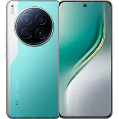 TECNO CAMON 40 Premier 5G, arkadan ve önden (ön+arka bir arada) (Yeşil)