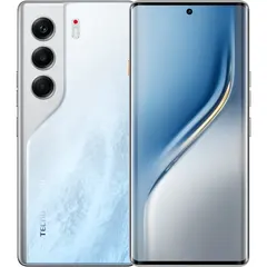 TECNO CAMON 40 Pro 5G, arkadan ve önden (ön+arka bir arada) (Beyaz)