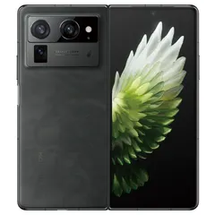 TECNO PHANTOM V Fold2 5G, arka kapak ve açılmış iç ekran (Siyah)