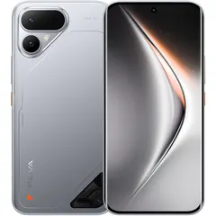 TECNO POVA Curve 2 5G, arkadan ve önden (ön+arka bir arada) (Eriyen Gümüş)