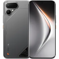 TECNO POVA Curve 2 5G, arkadan ve önden (ön+arka bir arada) (Fırtına Titanyum)
