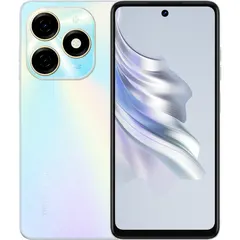 TECNO SPARK 20, arkadan ve önden (ön+arka bir arada) (Beyaz)