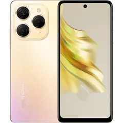 TECNO SPARK 20 Pro, arkadan ve önden (ön+arka bir arada) (Altın sarısı)
