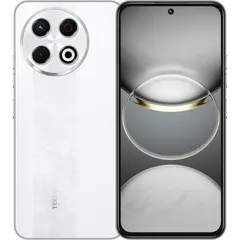 TECNO SPARK 30 Pro, arkadan ve önden (ön+arka bir arada) (Beyaz)