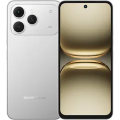 TECNO SPARK 40, arkadan ve önden (ön+arka bir arada) (Titanyum)