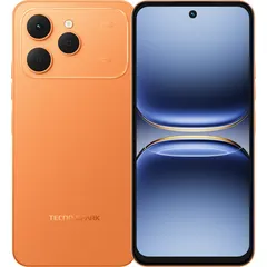 TECNO SPARK 40, arkadan ve önden (ön+arka bir arada) (Turuncu)