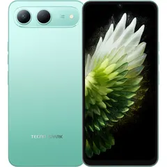 TECNO SPARK 40 5G, arkadan ve önden (ön+arka bir arada) (Yeşil)