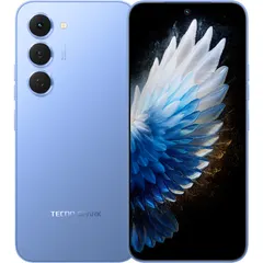 TECNO SPARK 40 Pro, arkadan ve önden (ön+arka bir arada) (Mavi)