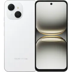 TECNO SPARK 40C, arkadan ve önden (ön+arka bir arada) (Beyaz)