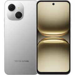TECNO SPARK 40C, arkadan ve önden (ön+arka bir arada) (Titanyum gri)