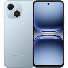 TECNO SPARK 40C, arkadan ve önden (ön+arka bir arada) (Açık mavi)