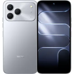 TECNO SPARK 50, arkadan ve önden (ön+arka bir arada) (Gri)