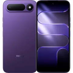 TECNO SPARK 50 5G, arkadan ve önden (ön+arka bir arada) (Mor)