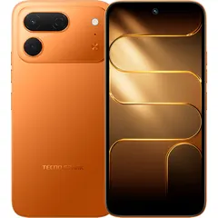 TECNO SPARK 50 Pro, arkadan ve önden (ön+arka bir arada) (Turuncu)