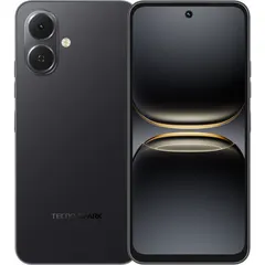 TECNO SPARK Go 2, arkadan ve önden (ön+arka bir arada) (Siyah)