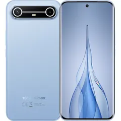 TECNO SPARK Slim 5G, arkadan ve önden (ön+arka bir arada) (Mavi)