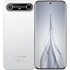 TECNO SPARK Slim 5G, arkadan ve önden (ön+arka bir arada) (Beyaz)
