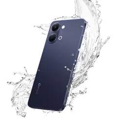 vivo Y05, arkadan üç çeyrek (Mavi)